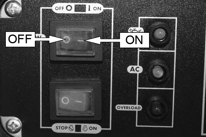 CAUTION: TURN THE ECONOMY CONTROL FEATURE OFF WHEN CONNECTING HIGH LOAD APPLIANCES OR WHEN CONNECTING TO THE DC OUTPUT 1. Start the engine. See page 10. 2. Connect the appliance to the generator.