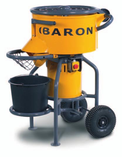 M 80 FORCED ACTION MIXER (80 L) The Baron M80 is powerful and efficient.