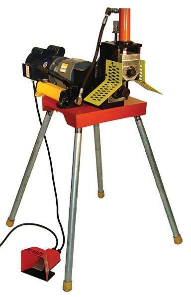 PRPRION QUIPMN Model 1112 Portable Roll Groovers With lectric Motor Schedule 40 Capacity 1" 12" (25-300) Copper ube 2" 6" (50-150) (K, L, M and DWV) Pipe Rotation Speed of 35 RPM Spindle height from