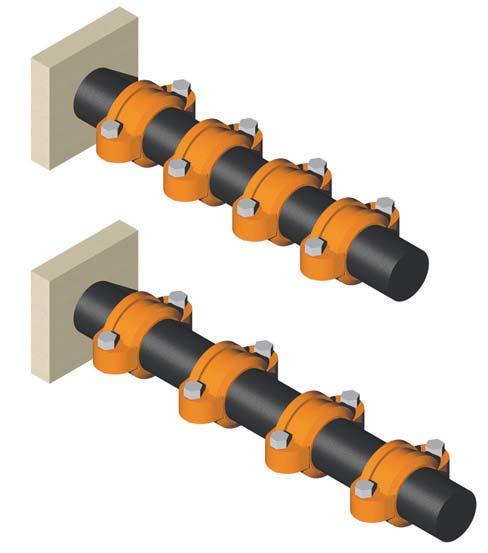 Rotational Movement PRSSUR & DSIGN D Pipe Support ech Data Sheets: G810, G820, G830 GRINNLL Flexible Couplings are suitable for use in seismic as well as mining applications.