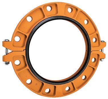 GROOVD COUPLINGS F B C D Figure 71 Flange dapters (NSI Class 125/150) (Page 2 of 2) ech Data Sheet: G150 GROOVD COUPLINGS Segment Bolt Sizes 14" - 24" (350-600) Pipe Size Max Pressure psi bar Max nd