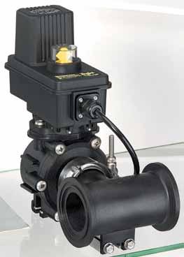 This reduces the likelihood of ball corrosion, reduces seal wear and increases the overall life of the valve. n Flow rate: 100 GPM (379 l/min) at 5 PSI (0.