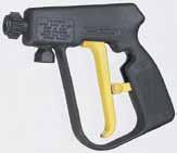 Spray Guns PW4000A The model PW4000A GunJet is a durable high-pressure spray gun that offers comfort and control. Trigger locks into an off position to prevent accidental discharge.