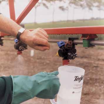 Sprayer Calibration Broadcast Application Sprayer calibration (1) readies your sprayer for operation and (2) diagnoses tip wear. This will give you optimum performance of your TeeJet tips.