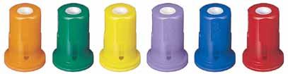 Air Induction Hollow Cone Spray Tips Typical Applications: Hollow cone spray pattern is ideal for air blast and directed spray applications.
