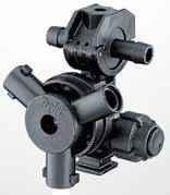 8 l/min) with 5 PSI (0.34 ) pressure drop, 2.55 GPM (9.7 l/min) with 10 PSI (0.69 ) pressure drop. n Molded hex socket in upper clamp for attaching to flat surfaces. Accepts 5/169 or M8 bolt.