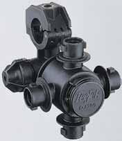 n Available in 20 mm, 25 mm, 1/29, 3/49 or 19 pipe connections. n Includes ChemSaver diaphragm check valve for drip-free shutoff. Standard diaphragm opens at 10 PSI (0.7 ).