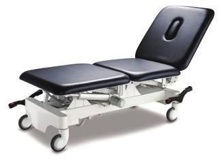 Examination & Treatment Couches Stability 3 Section Treatment Table 3 section adjustment for greater flexibility Electronically mains powered motor for hi-lo function Precision glide gas struts allow
