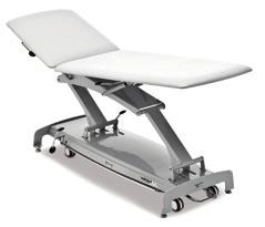 Medical Tables Examination Table 650 / 750 +50 o -27 o 460 / 900 Hydraulic or electric height adjustment Table width is 650mm or 750mm Circular switch with electric model enables height adjustment