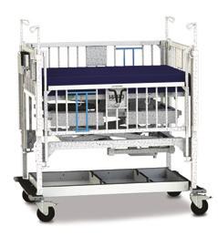 Cots Neonatal Critical Care Crib Electric Head & Knee Elevation Electric Trendelenberg Feature Head and Foot Elevation Indicators (4) Electric Hi-Lo System CPR Release Foot End Staff Control