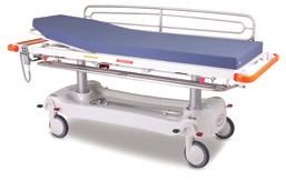 Patient Trolleys Contour Deluxe Aesthetically designed patient transport, procedure and recovery trolley Alloy and stainless steel construction for strength and excellent corrosion resistance Bolt