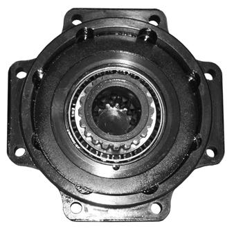 9. Install brake piston (8) in mounting flange () in the same orientation as recorded during removal. 3 4 ~ 6 