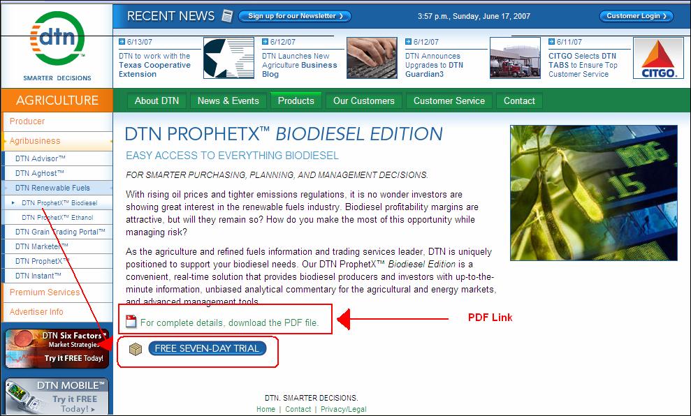 Biodiesel edition Download Instructions To download the ProphetX Biodiesel version or read more about the Biodiesel Edition, please go to your internet explorer window and enter this url: http://www.