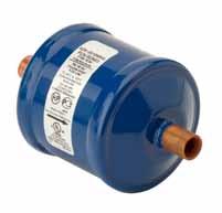 Filter Driers Series ADK Hermetic Design for Liquid Refrigerants Features Robust block with optimum blend of molecular sieve and activated alumina ODF Copper fittings for easy soldering High water