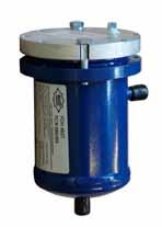 Filter Drier Shells Series FDH For Liquid- and Suction Applications with Replaceable Cores Features Steel flange cover with notch hole for ease of mounting Plated steel ODF connections Rigid core