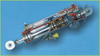 Hydraulic Actuators 31. The hydraulic actuator converts hydraulic energy into mechanical energy to do work.