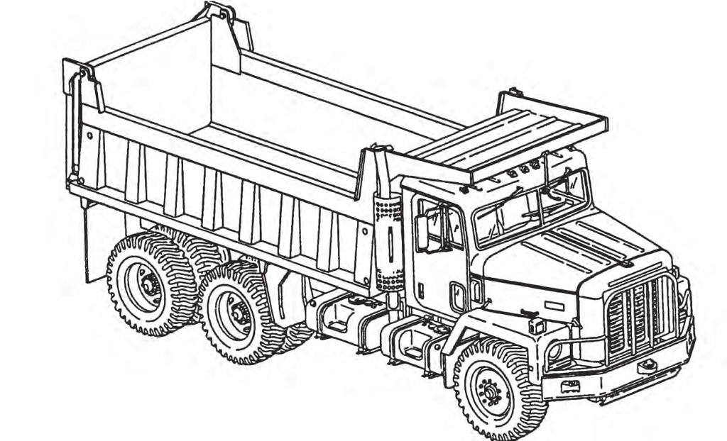 Chapter 10 Figure 10-2. Dump truck (20-ton) OPERATION Loading 10-3. For maximum efficiency, fill trucks as close to their rated hauling capacity as practical.