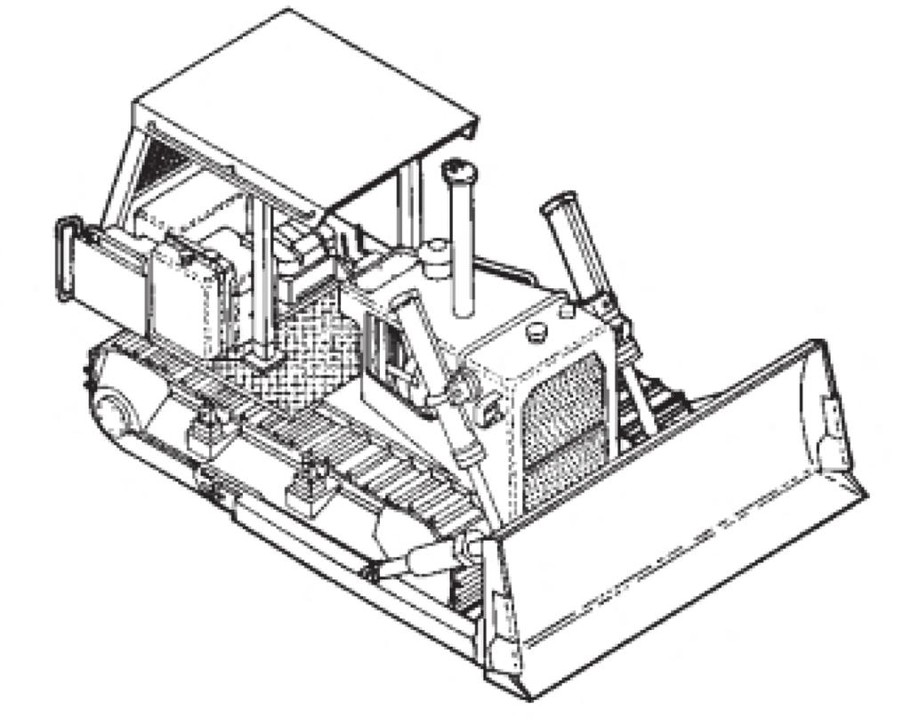 Chapter 2 BLADES Figure 2-2. Medium-class dozer 2-2. A dozer blade consists of a moldboard with replaceable cutting edges and side bits.