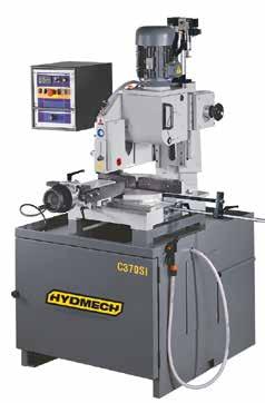 C370 SERIES COLD SAWS C3702SI A semiautomatic vertical column cold saw with the largest capacity in our cold saw line up, and miters 60 to left to 45 right. at 90 0 : Rectangle Hollow 7" x 3.