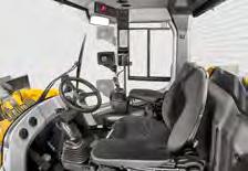 he optional laterally-sprung operator s seat offers high seating comfort and relaxed working. Ergonomic Controls he operating and control instruments are well laid out and user-friendly.