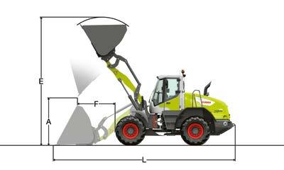 . TORION 5-77. With P-kinematics, implement carrier with quick-attachment system and light material bucket.