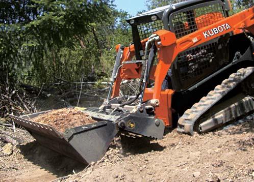 on your jobsite. *Not all attachments are OEM-KUBOTA.
