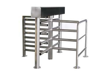 No routine maintenance or lubrication required. TITAN FULL HEIGHT INDUSTRIAL TURNSTILE Provides a high level of perimeter security.