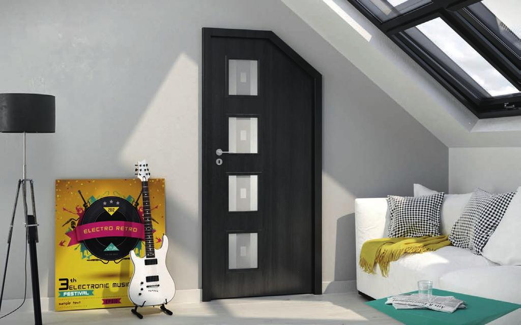 TAILORED TO YOUR NEEDS SLANT DOORS Slant doors are manufactured in selected models and colours, depending on the dimensions of the wall opening.