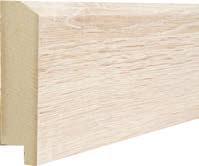 Skirting boards are sold in sections at a lengths of 2000 mm, cut at an angle of 45 degrees, in packages of 5.