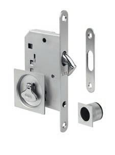 with a key, with a deadbolt lock or cylinder