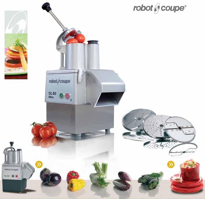 VEGETABLE PREPARATION MACHINES VEGETABLE PREPARATION MACHINES Large capacity feed head to cope with