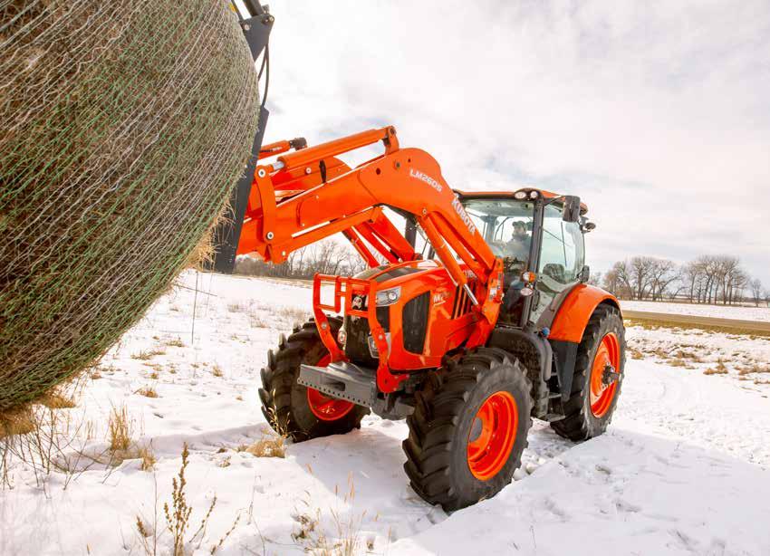 FRONT LOADER Carrying, lifting, material handling these are jobs for front loader tractors. Kubota is committed to improving the ease and efficiency of front loader operations.