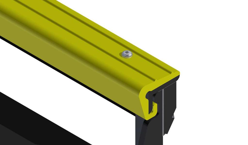 This will produce properly aligned holes in the plastic for the supplied 3/8-16 x 1-1/4 button-head fasteners and 3/8-16 center-lock nuts on the underside of the guide rail.