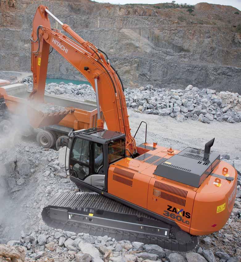 ZAXIS 350 / ZAXIS 360LC ZAXIS 350H / ZAXIS 360LCH DURABILITY Hitachi is regarded as a market leader in high-quality construction machinery.