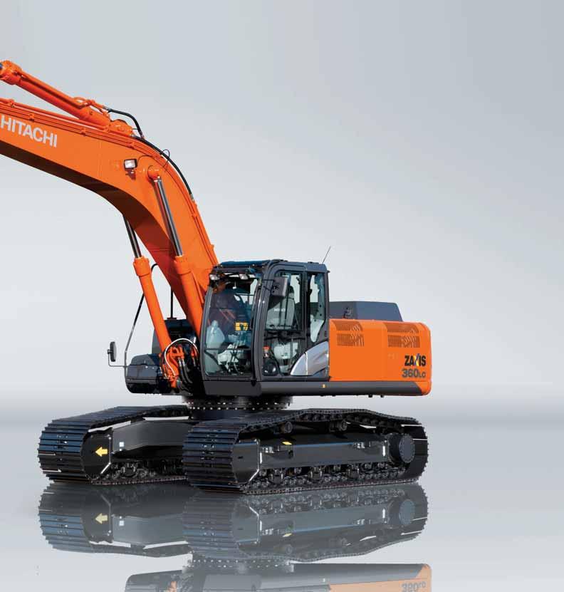 The design of the new Hitachi ZAXIS 350 medium excavator is inspired by one aim empower your vision. It delivers on five key levels: performance, productivity, comfort, durability and reliability.