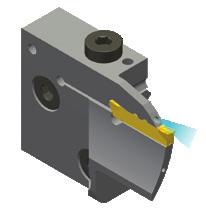 Modular Turning and Grooving Cartridge with Left Hand-Straight Toolholder Style Page F-35 Page F-35