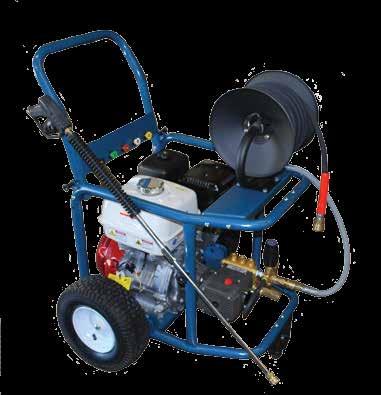 5 gas units) F1 Frame 13" tires F1 (13HP gas) Small rubber foot for anti-vibration Gun and lance holder Dual position axle to provide better weight distribution F1 frame