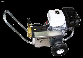 PRESSURE WASHERS Cold Water Gas Belt Drive Designed for heavy duty commercial and industrial usage, Hurricane belt drive units will provide cleaning performance under the