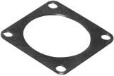Accessories - Gaskets (AC00/MS3100, AC01/MS3101and AC02/MS3102) X = 0.95 ± 0.05 Polychloroprene gasket for panel moisture proofing. Used with connector types AC00/ MS3100 and AC02/MS3102 X = 0.7 ± 0.