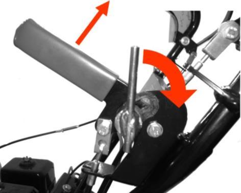 Adjusting the handle bars Loosen the four bolts at the base of the upper handle bar. Move handle bar into desired position. Tighten the four bolts.