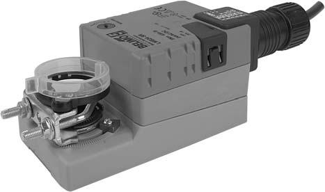 LMCB24-SR(-T) Proportional, Non-Spring Return, 24 V, for 2 to 10 VDC or 4 to 20 ma Torque min. 45 in-lb for control of damper surfaces up to 11 sq ft.