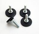 FEET AND CASTORS Ordering Information Ordercode Ordercode Ordercode Pack 10 Pack 100 Pack 1000 M6 x 18 Slotted Head