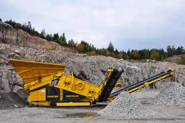 Recycling landfill and construction waste Separation of sticky aggregate onstruction and demolition Screening behind or before a crusher Quarrying and mining oal Armourstone and