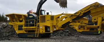 Hydraulic gap adjustment to safely prevent clogging Granite, Basalt and most medium and hard stone Quarrying and mining oncrete and landfill recycling onstruction waste Demolition Primary crushing