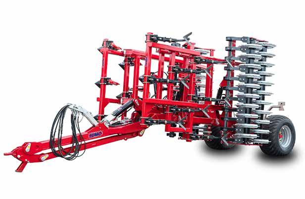 PAGE 11 Pictured: 5M Multipress with double-ring packer. 310mm wide points. Optional narrow 60mm points available. Heavy duty, spring-loaded auto-reset tines.