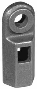 ig. xtension piece Range: " through " Material: Malleable iron Maximum Temperature: 40 Service: or attaching hanger rod to various types of building attachments.