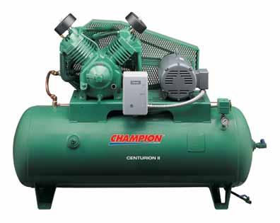 compressor. Cast iron cylinders and heads offer rugged, industrial-rated dependability. Tankmounted units are available in 5, 7.