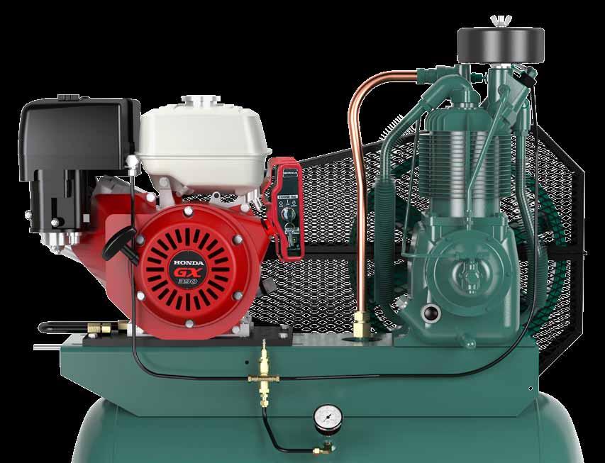5 Standard Features Two Stage, Single Acting Compressor Available in Splash or Pressure Lubrication ASME