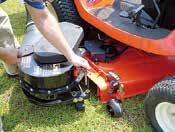 For even finer clippings, an optional mulching kit is also