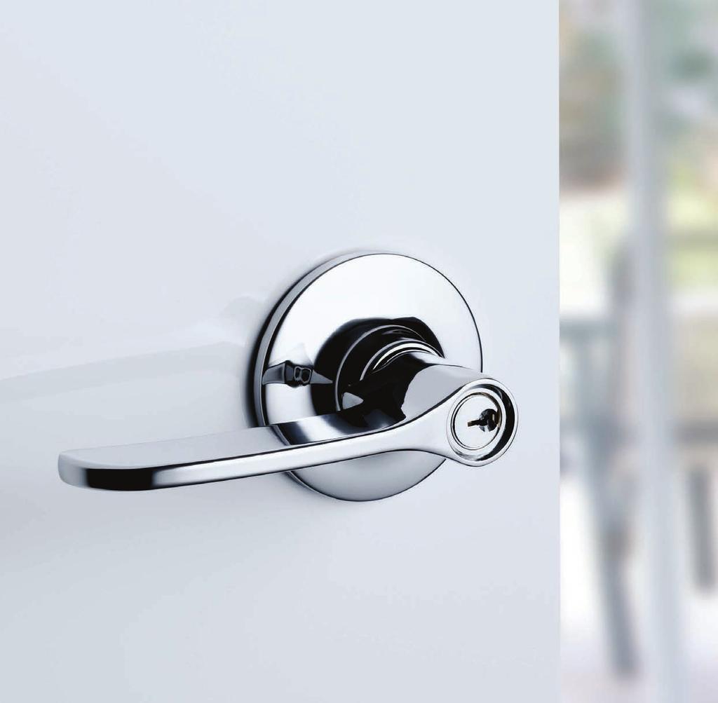 Symmetry Door Handle Range Suits left or right handed doors Available in Entrance, Privacy, Passage and Dummy models Vicinity Entrance Leverset, Symmetry Series Key in Knob and Key in Lever Locksets